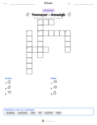 Yennayer - Amazigh printable worksheet preview