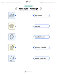 Prabaca lembar kerja cetak Yennayer - Amazigh