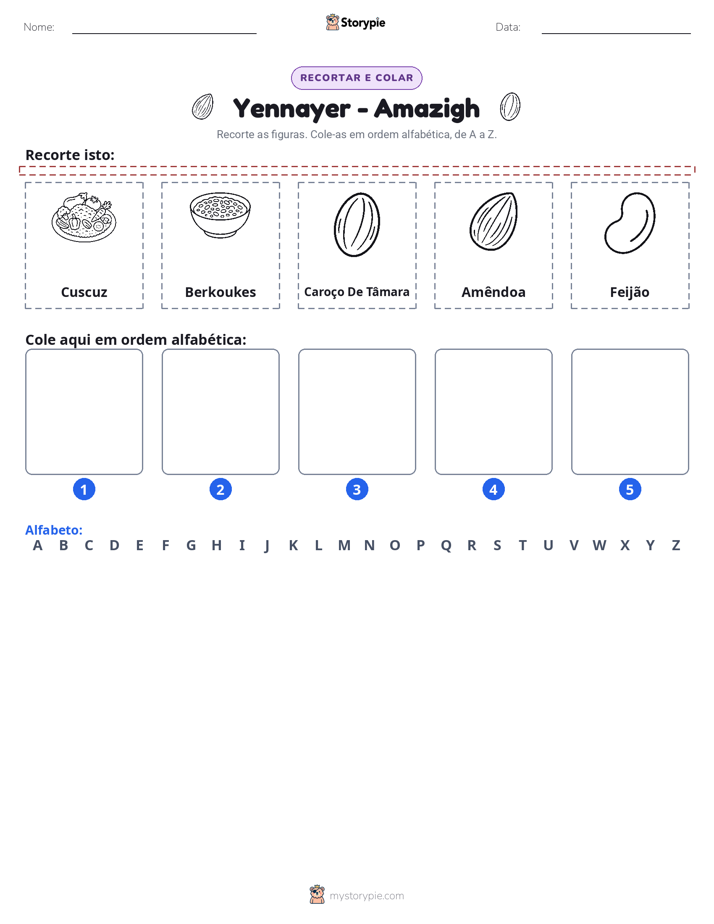 Recortar & Colar Alfabeto