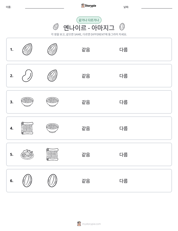같은 것 또는 다른 것