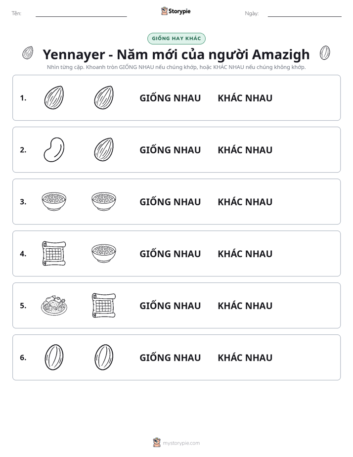 Giống Hay Khác