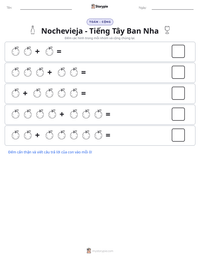 Xem trước tài liệu in sẵn Nochevieja - Tiếng Tây Ban Nha