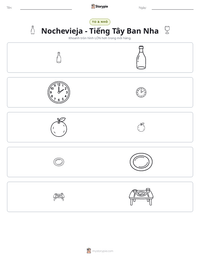 Xem trước tài liệu in sẵn Nochevieja - Tiếng Tây Ban Nha