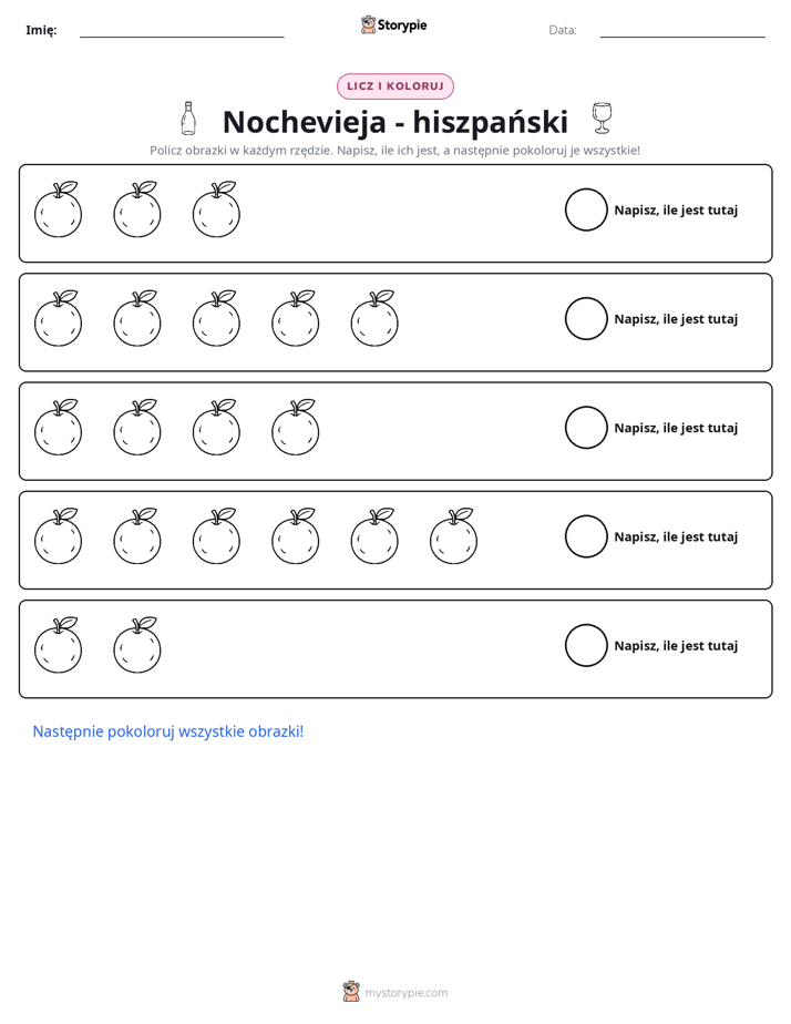 Liczenie i Kolorowanie