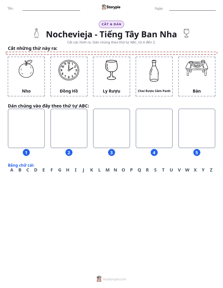 Cắt & Dán Chữ Cái