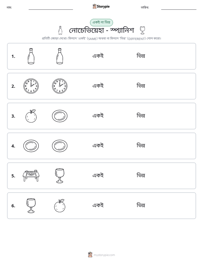 একই বা ভিন্ন