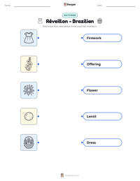 Réveillon - Brazilian printable worksheet preview