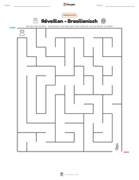 Réveillon - Brasilianisch druckbare Arbeitsblatt Vorschau