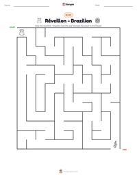 Réveillon - Brazilian printable worksheet preview