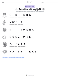 Podgląd drukowalnego arkusza ćwiczeń Réveillon - Brazylijski