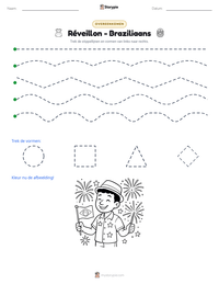 Réveillon - Braziliaans afdrukbare werkblad voorbeeld