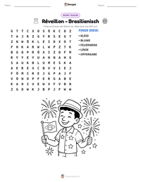 Réveillon - Brasilianisch druckbare Arbeitsblatt Vorschau