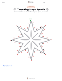 Three Kings' Day - Spanish printable worksheet preview