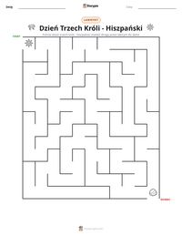 Podgląd drukowalnego arkusza ćwiczeń Dzień Trzech Króli - Hiszpański