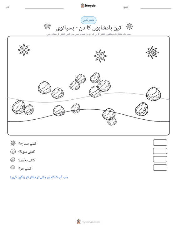 گنتی کا منظر