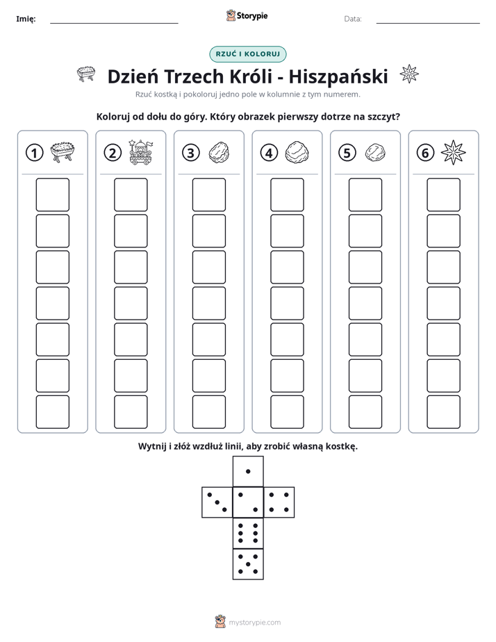 Rzuć i koloruj