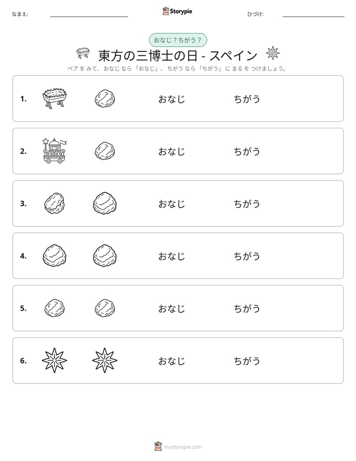 同じか違うか