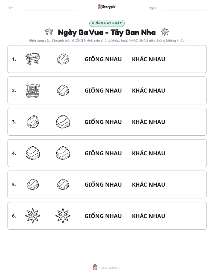 Giống Hay Khác