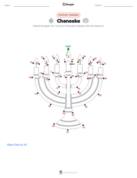 Chanoeka afdrukbare werkblad voorbeeld