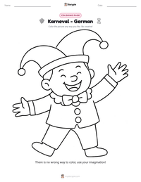 Karneval - German printable worksheet preview