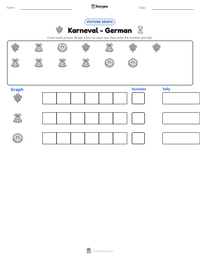 Karneval - German printable worksheet preview