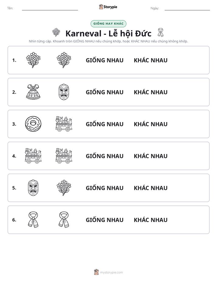 Giống Hay Khác