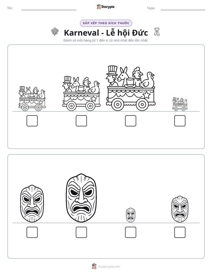 Thứ Tự Kích Thước