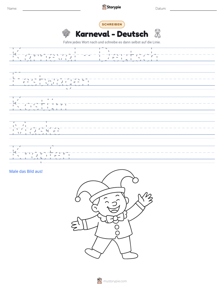 Schreibübung