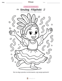 Podgląd drukowalnego arkusza ćwiczeń Sinulog - Filipiński
