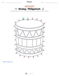 Sinulog - Philippinisch druckbare Arbeitsblatt Vorschau