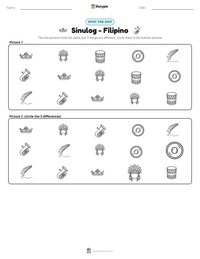 Sinulog - Filipino printable worksheet preview