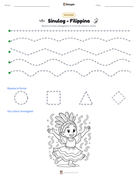 Anteprima della scheda stampabile di Sinulog - Filippino