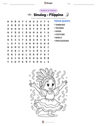 Anteprima della scheda stampabile di Sinulog - Filippino