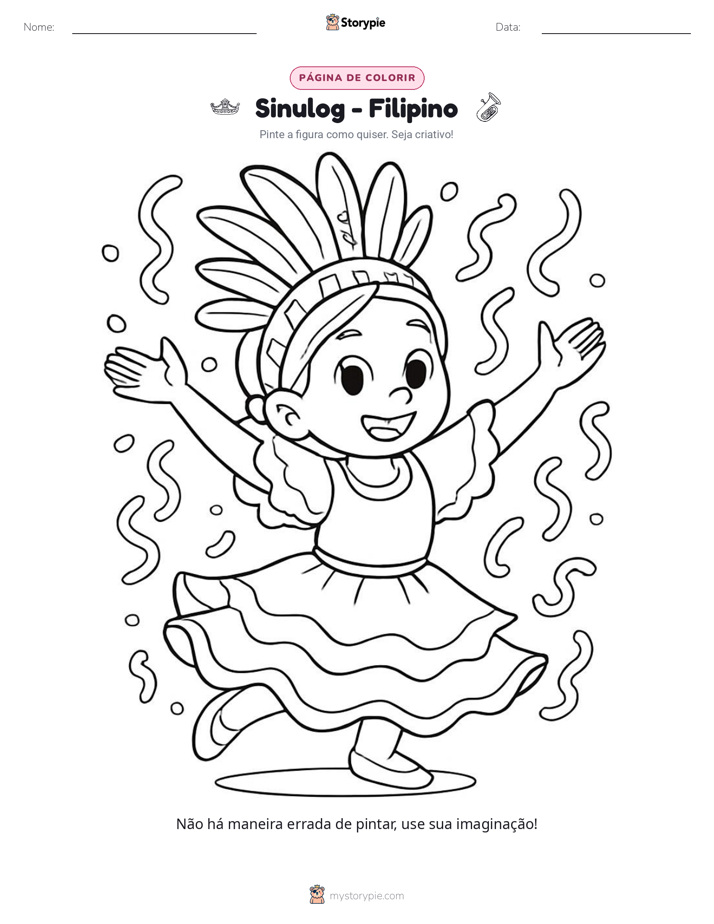 Página para colorir