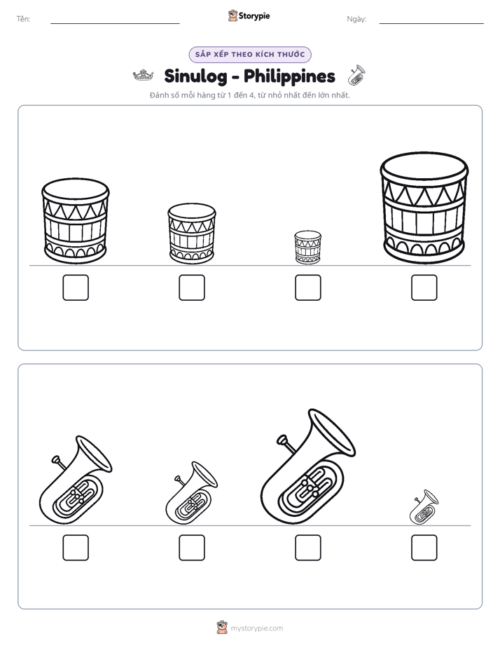 Thứ Tự Kích Thước