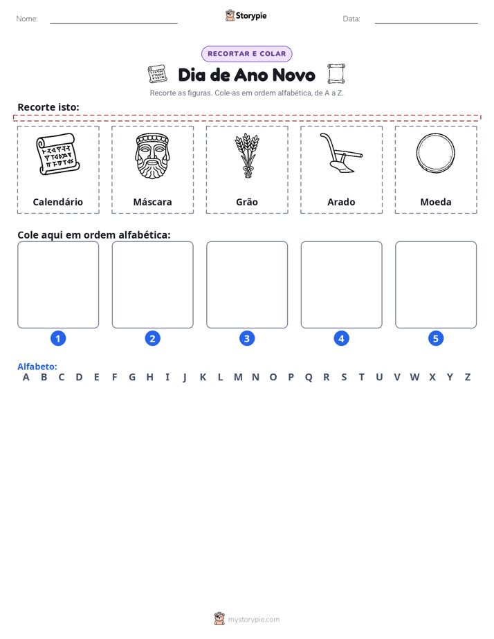 Recortar & Colar Alfabeto