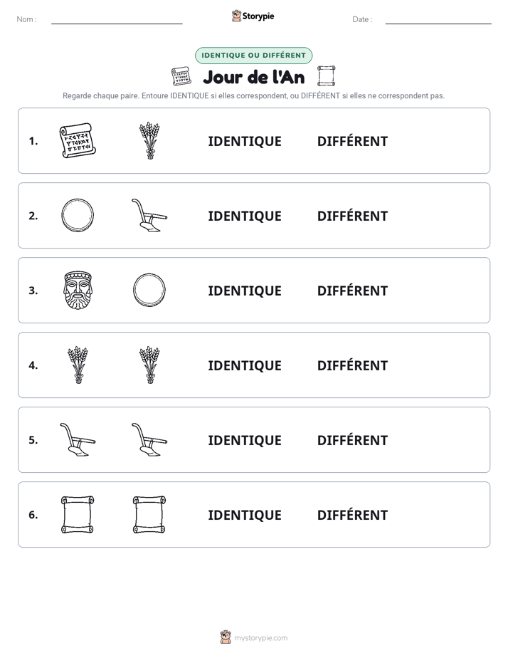 Identique ou Différent