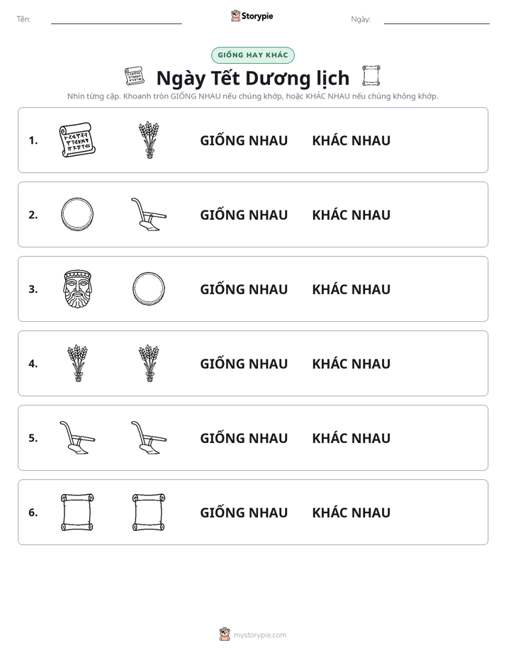 Giống Hay Khác
