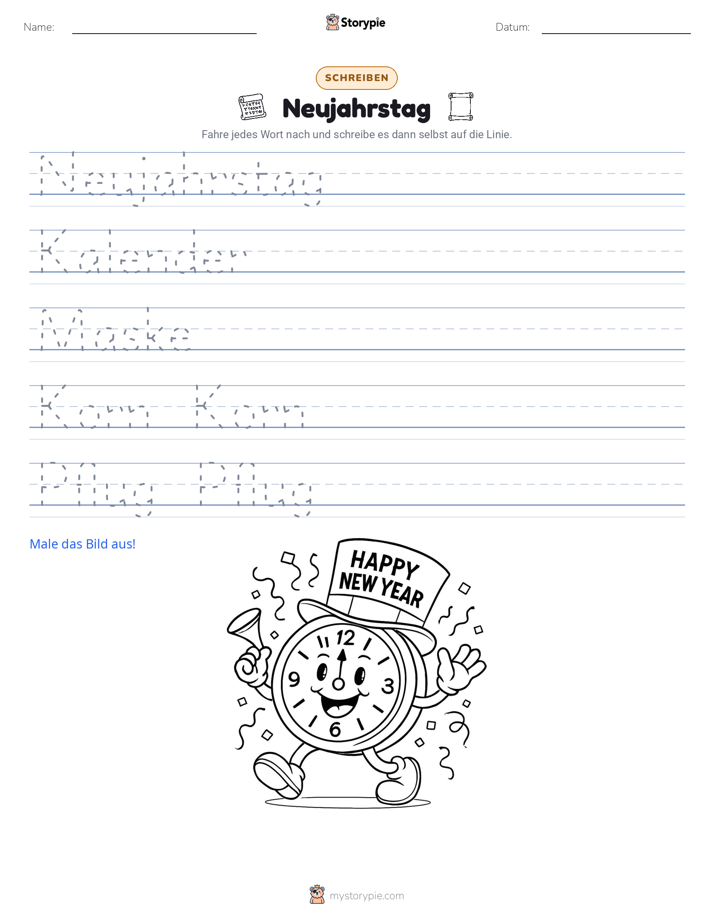Schreibübung