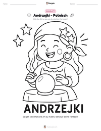 Andrzejki - Polnisch druckbare Arbeitsblatt Vorschau