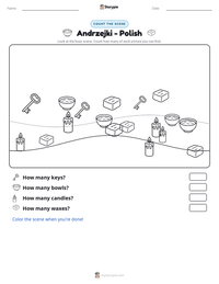 Andrzejki - Polish printable worksheet preview
