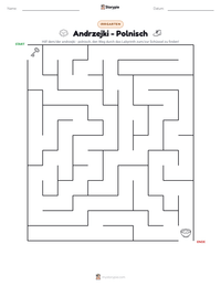 Andrzejki - Polnisch druckbare Arbeitsblatt Vorschau