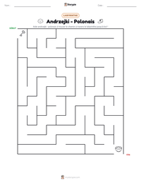 Aperçu de la feuille de travail imprimable Andrzejki - Polonais