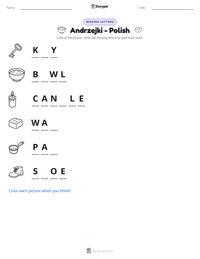 Andrzejki - Polish printable worksheet preview