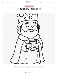 Epiphany - French printable worksheet preview