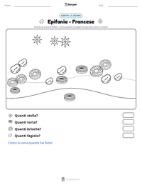 Anteprima della scheda stampabile di Epifania - Francese
