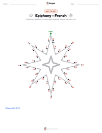 Epiphany - French printable worksheet preview