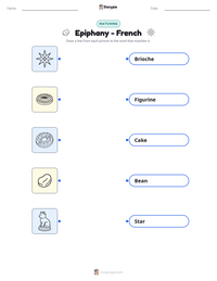 Epiphany - French printable worksheet preview
