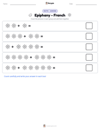 Epiphany - French printable worksheet preview