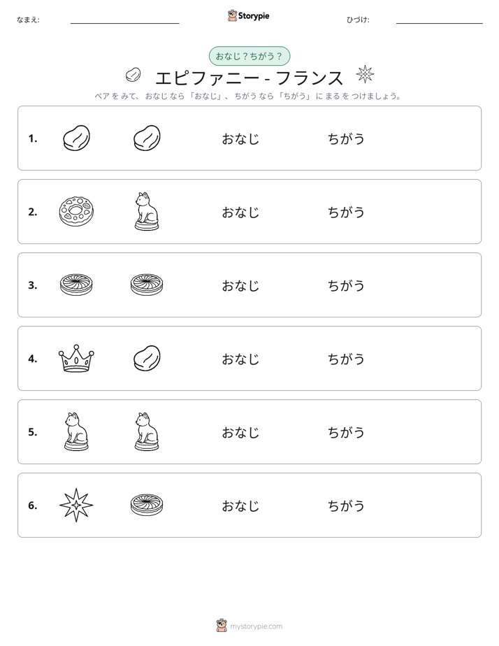 同じか違うか